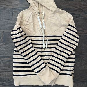 Cotton striped jcrew hoodie